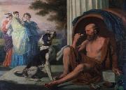 unknow artist Oil painting of Diogenes by Pugons Germany oil painting artist